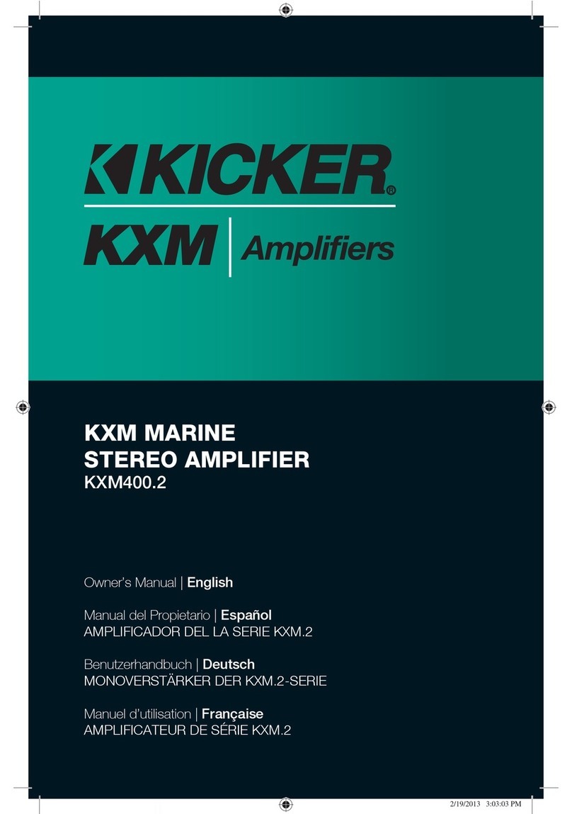 Kicker KXM400.2 User manual