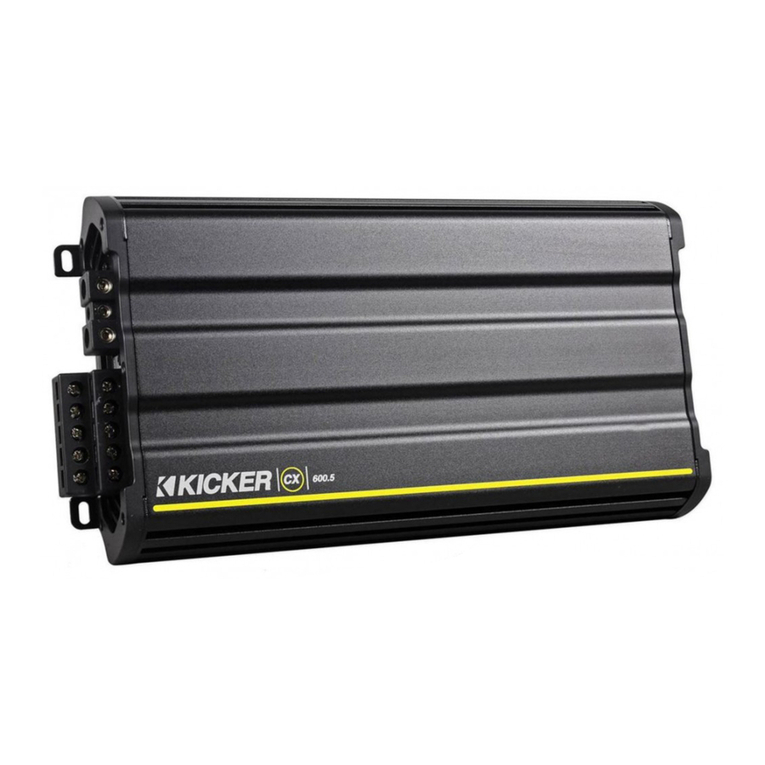 Kicker CX600.5 owner's manual