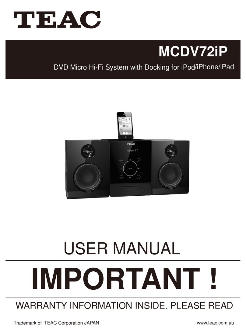 Teac MCDV72iP User manual