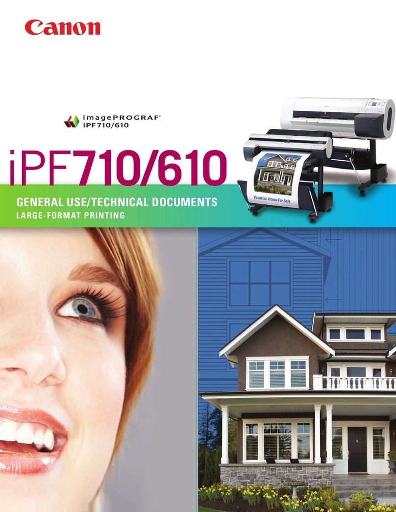 Canon iPF710 - imagePROGRAF Color Inkjet Printer User manual