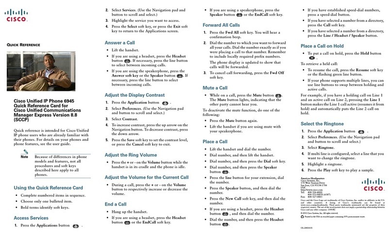 Cisco 6945 Series User manual