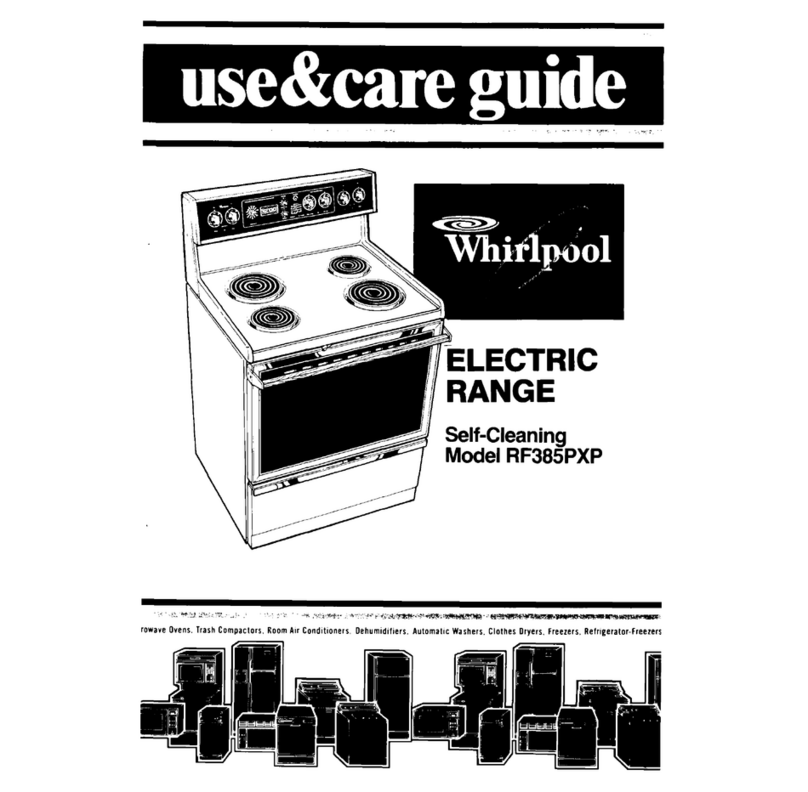 Whirlpool RF385PXP User and care guide