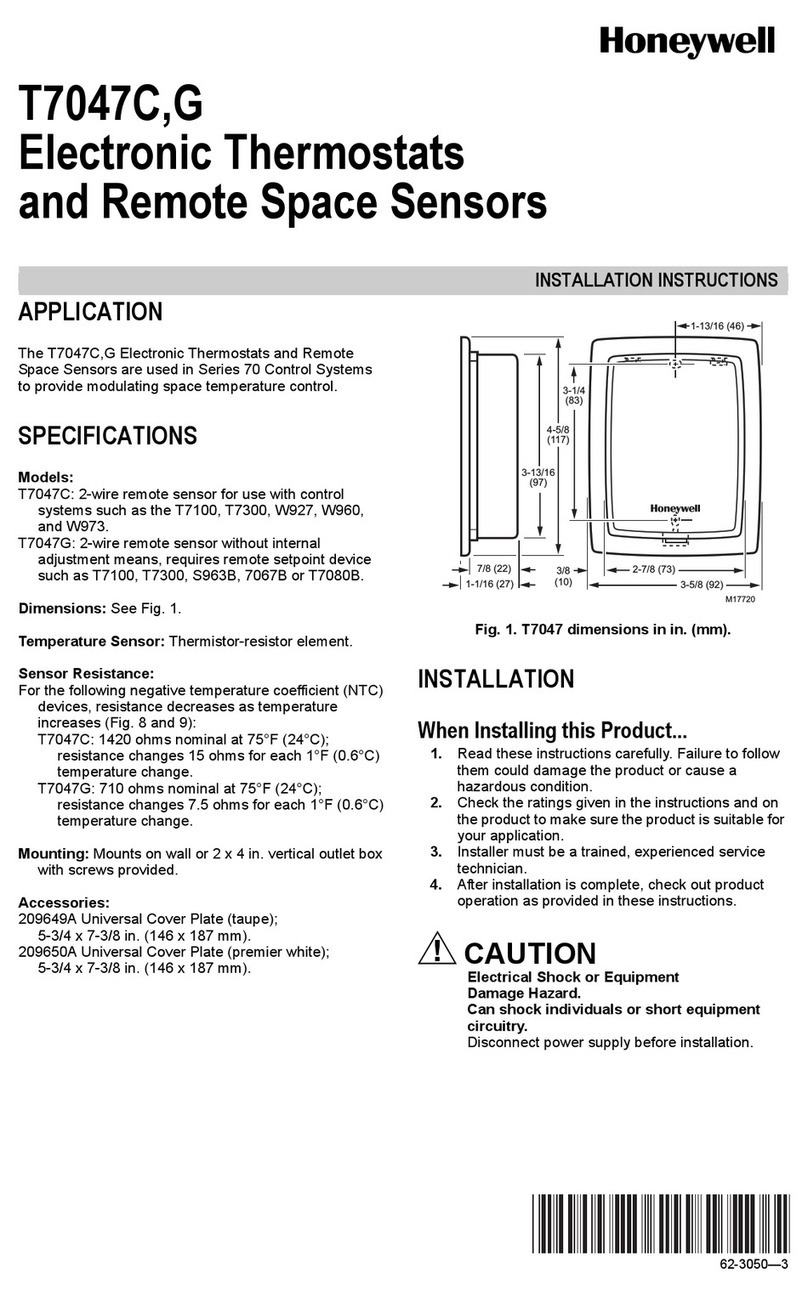 Honeywell T7047C User manual
