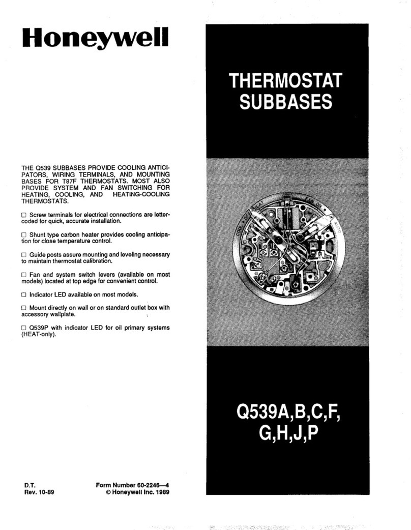 Honeywell Q539A User manual