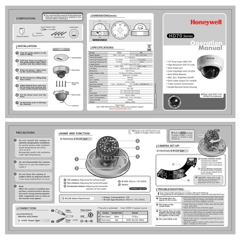 Honeywell HD70 Series User manual