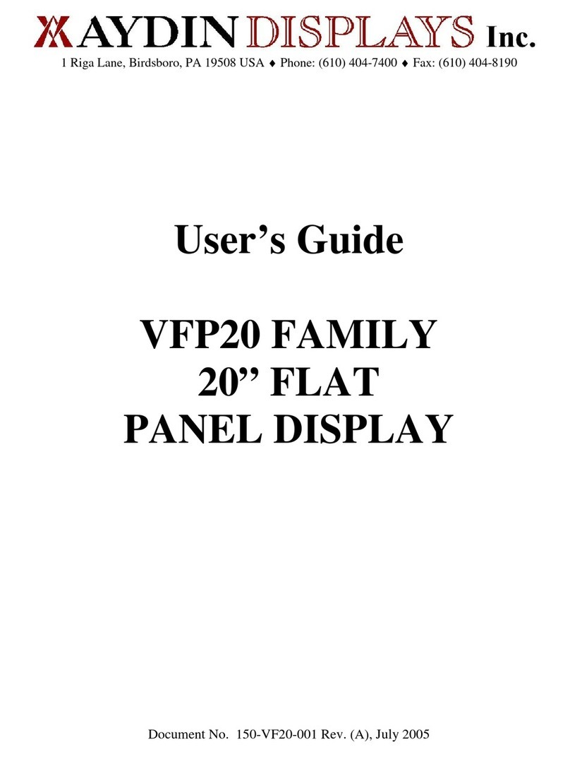 Aydin Displays VFP20 series user guide