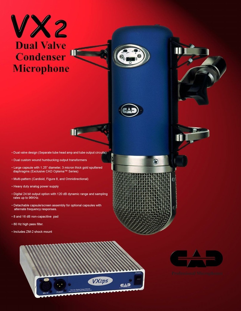CAD VX2 Owner's manual