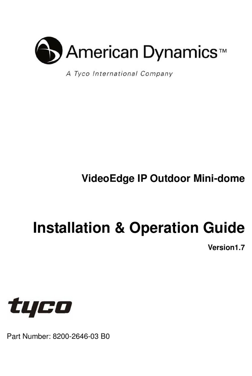 American Dynamics VideoEdge Original operating instructions