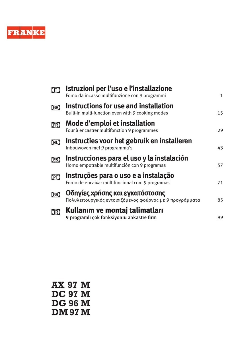 Franke DM 97 M Operation manual