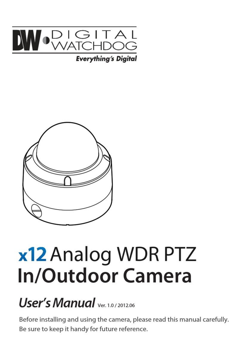 Digital Watchdog x12 WDR PTZ User manual Digital Watchdog x12 WDR PTZ User manual