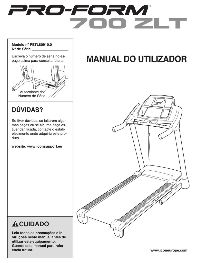 Pro-Form 700 Zlt Cwl Treadmill Setup guide