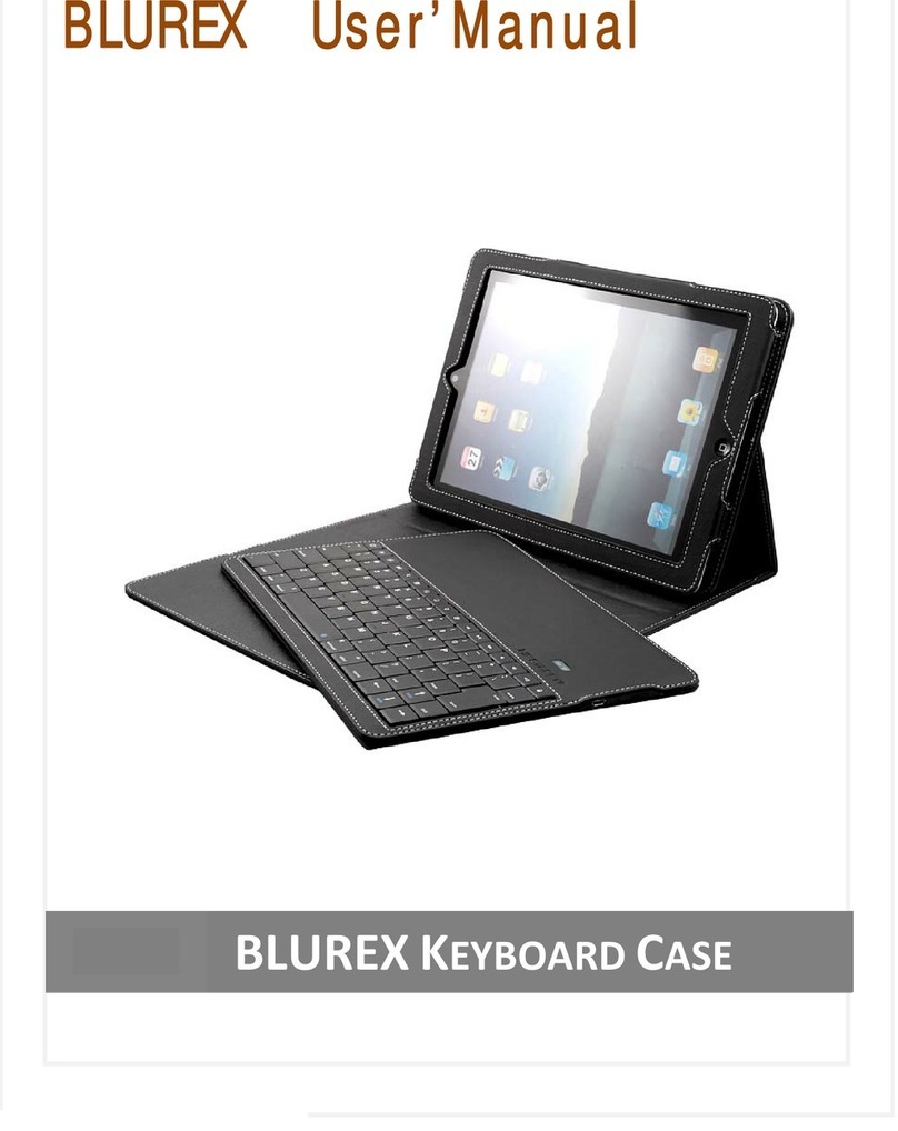 Blurex KEYBOARD CASE user manual
