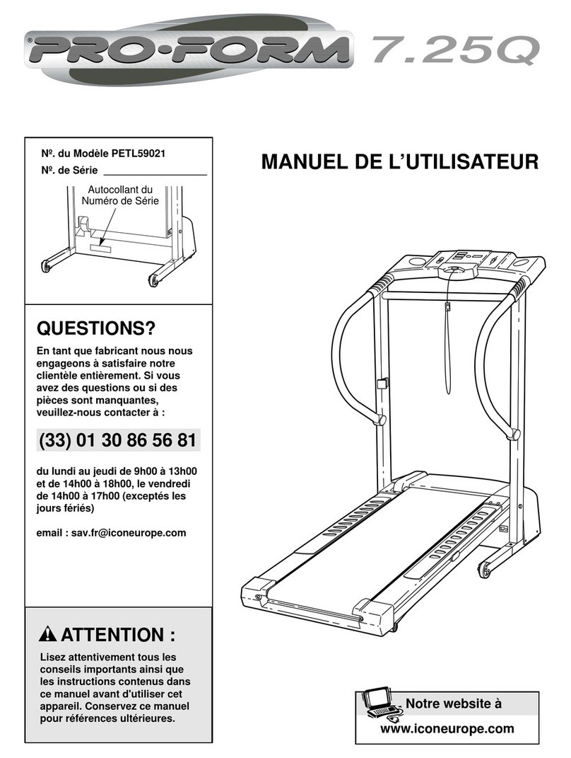 Pro-Form 7.25q User manual