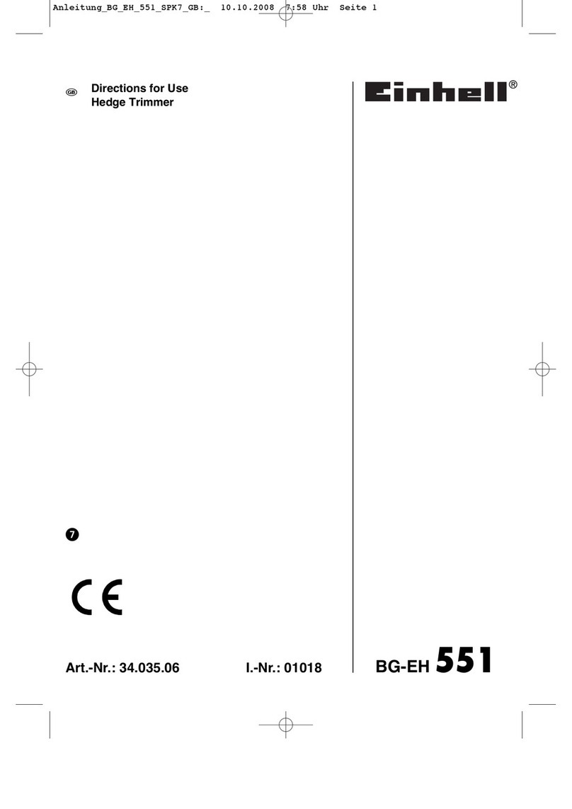 EINHELL BG-EH 551 Directions for use