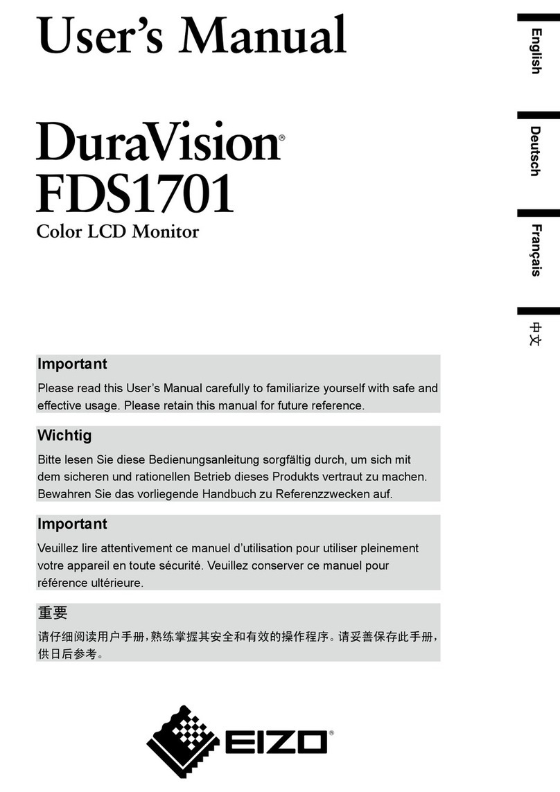 Eizo DURAVISION FDS1701 User manual