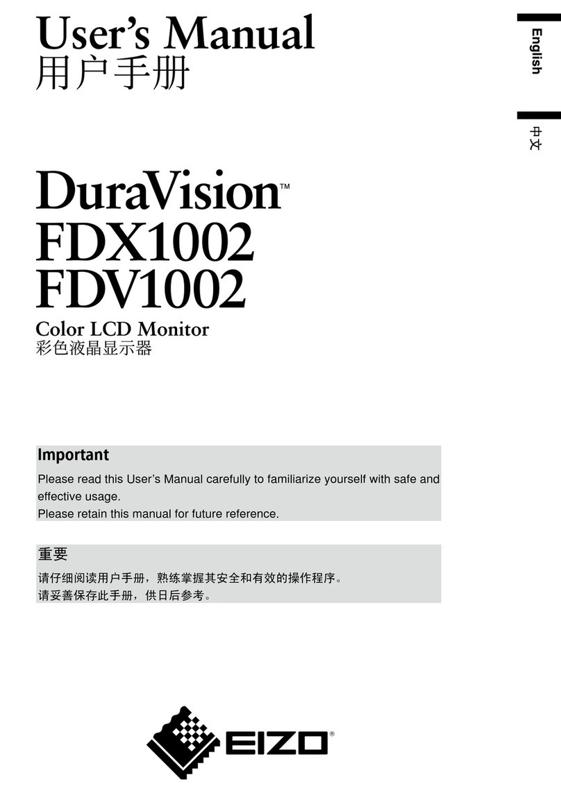Eizo DuraVision FDV1002 User manual