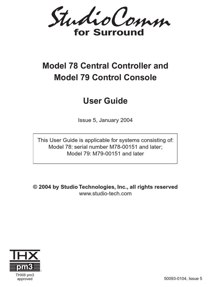 Studio Technologies 78 User manual