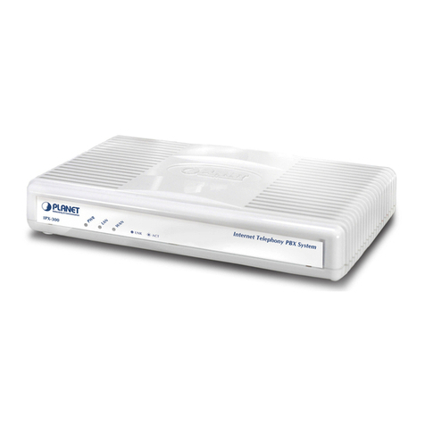 Planet Internet Telephony PBX System IPX-300 Series user manual Planet Internet Telephony PBX System IPX-300 Series user manual