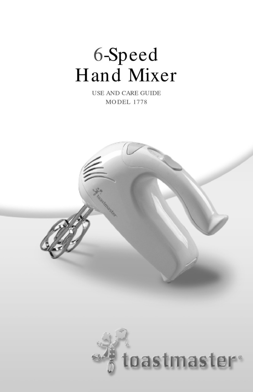 Toastmaster 1778 Use and care guide