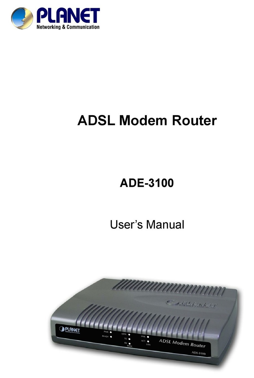 Planet ADE-3100 user manual