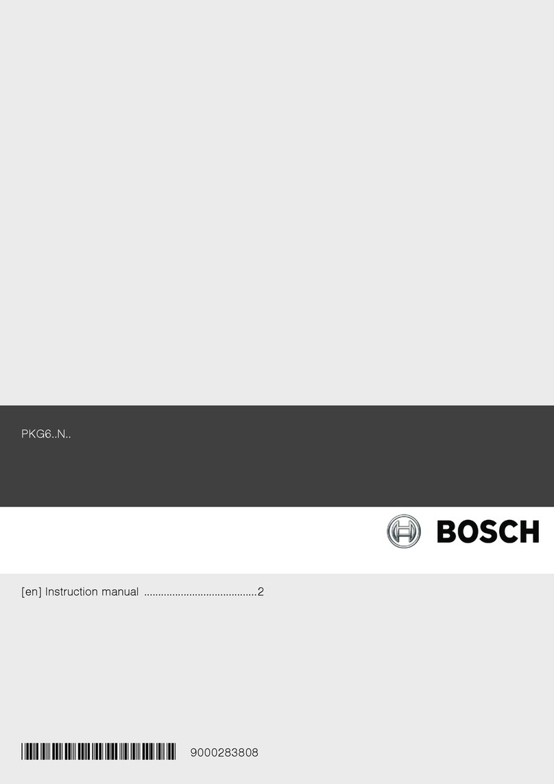 Bosch PKG6..N series instruction manual