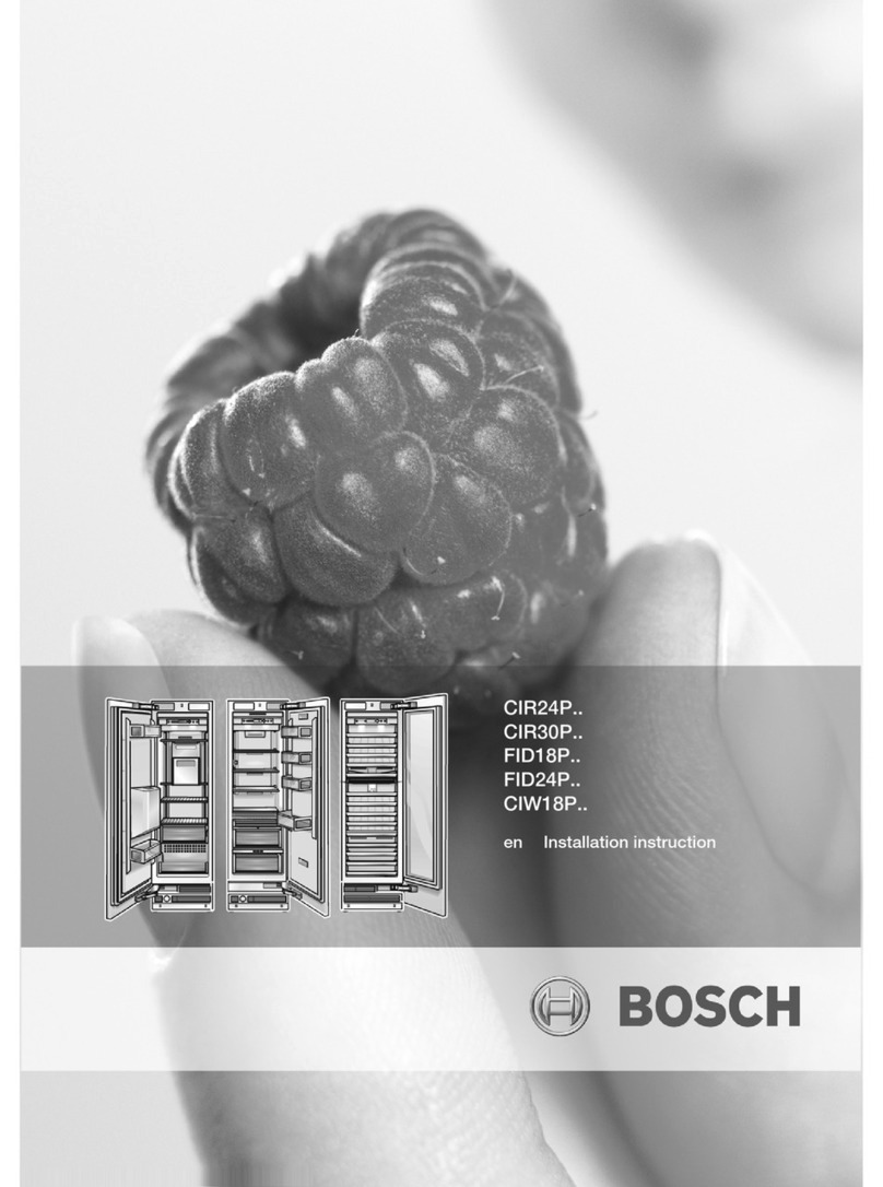Bosch CIR24P Series installation instructions