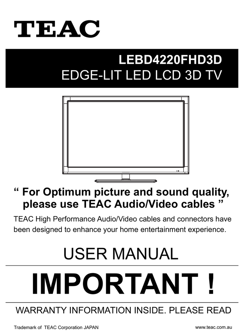 Teac LEBD4220FHD3D user manual