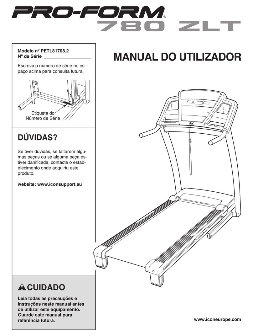 Pro-Form 780 Zlt Treadmill Setup guide