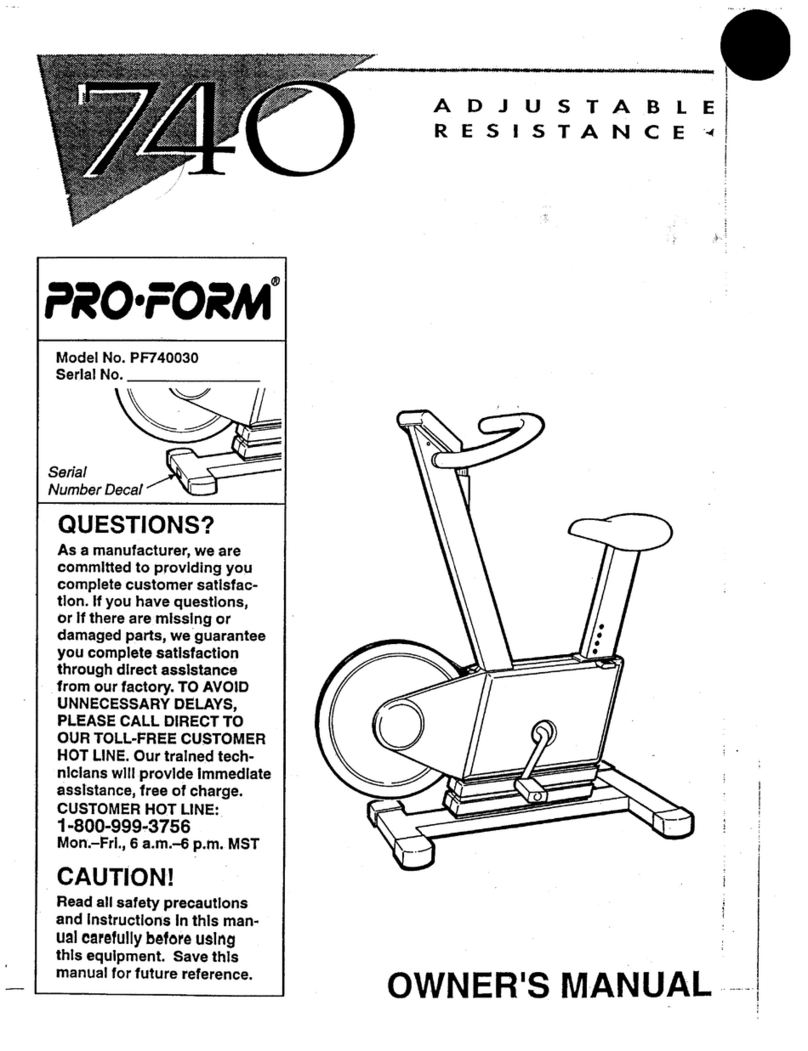 Pro-Form 740 manual