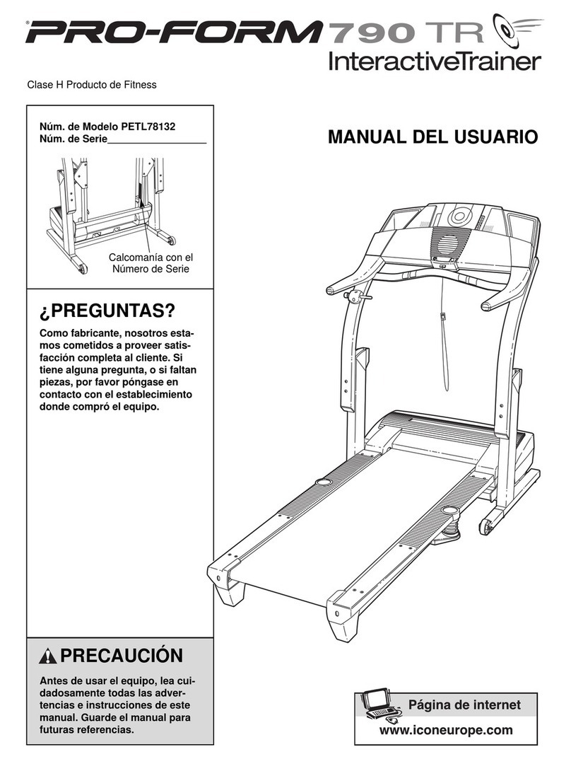Pro-Form 790tr Treadmill User guide