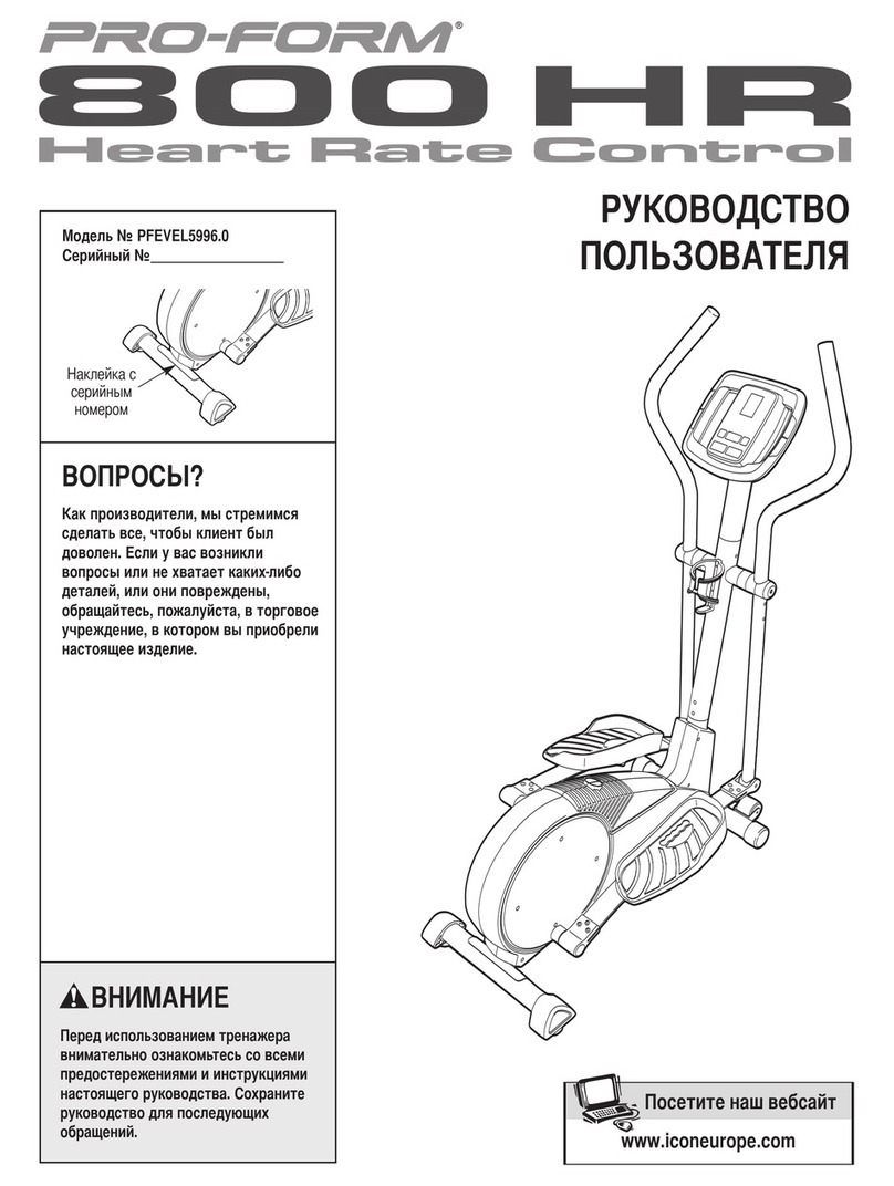 Pro-Form 800 Hr Heart Rate Control Elliptical 