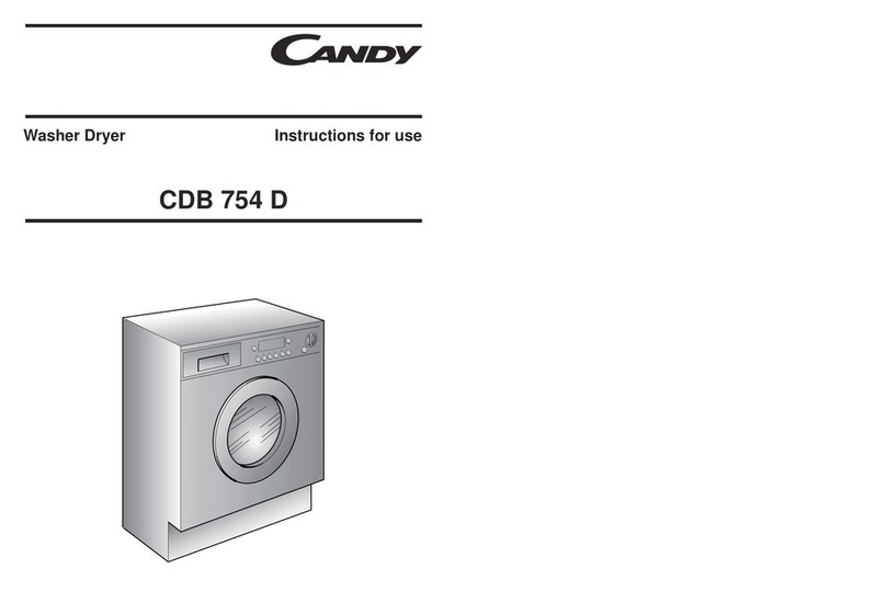 Candy CDB 754 D User manual