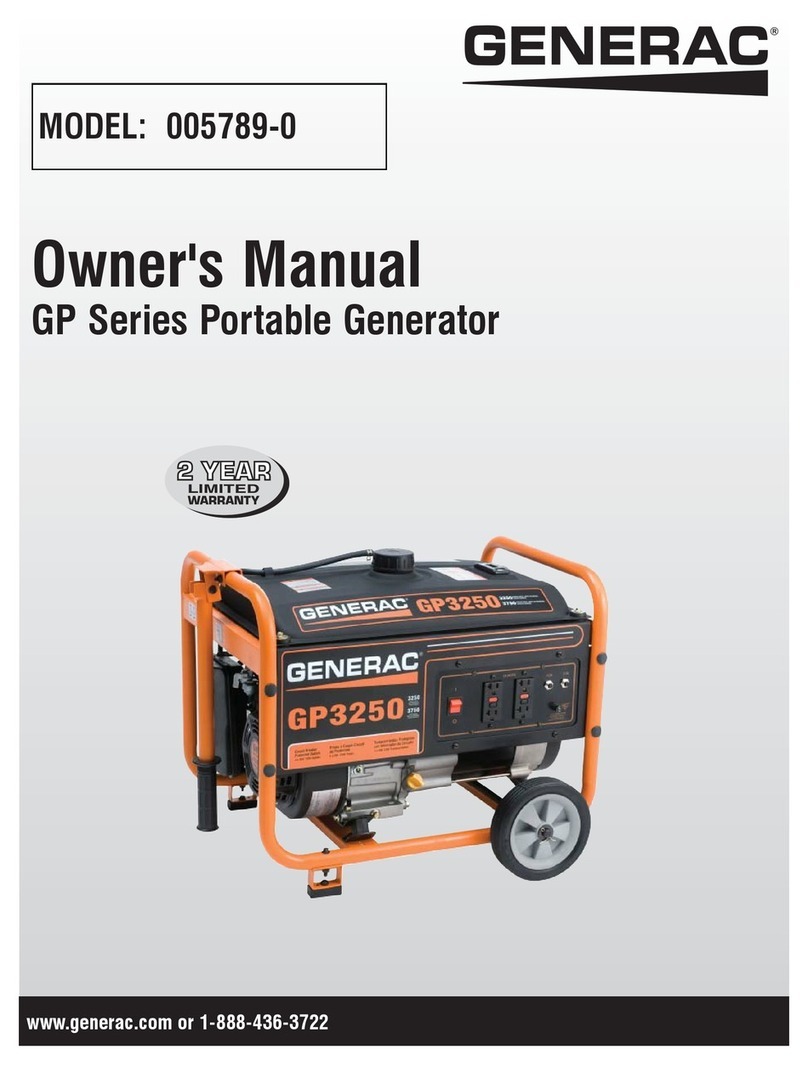 Generac Power Systems 005789-0 User manual