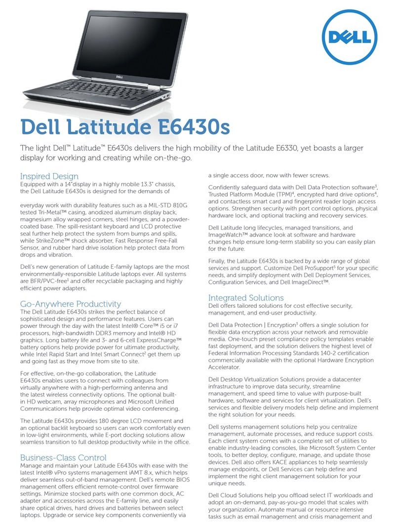 Dell Latitude E6430s Specifications