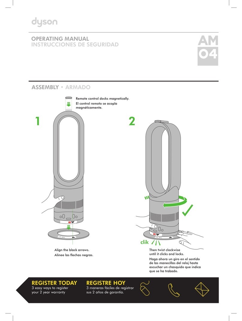Dyson AM04 operating manual
