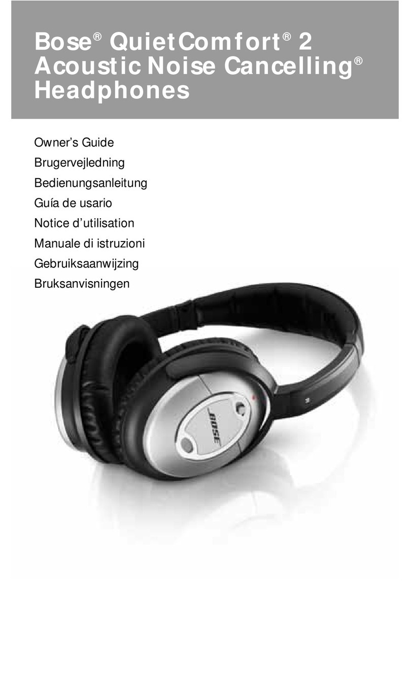Bose QuietComfort 2 User manual
