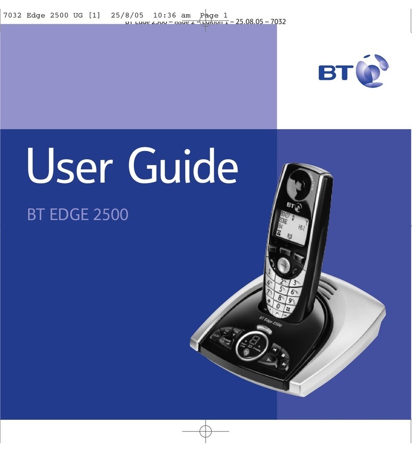 BT EDGE 2500 User manual