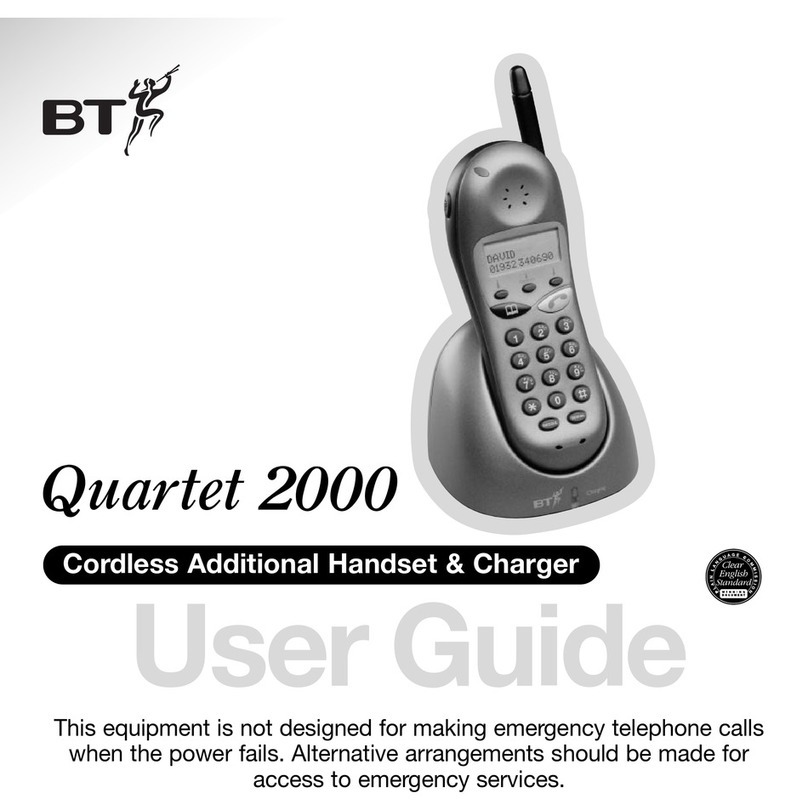 BT QUARTET 2000 User manual