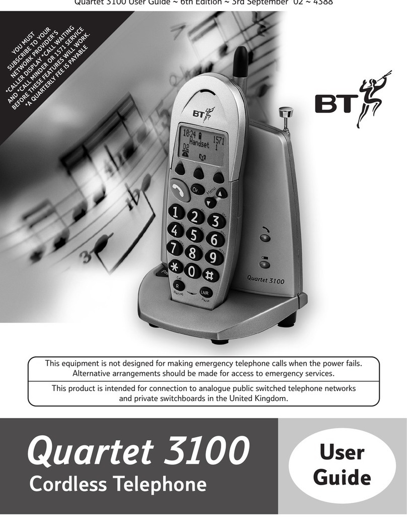 BT QUARTET 3100 User manual