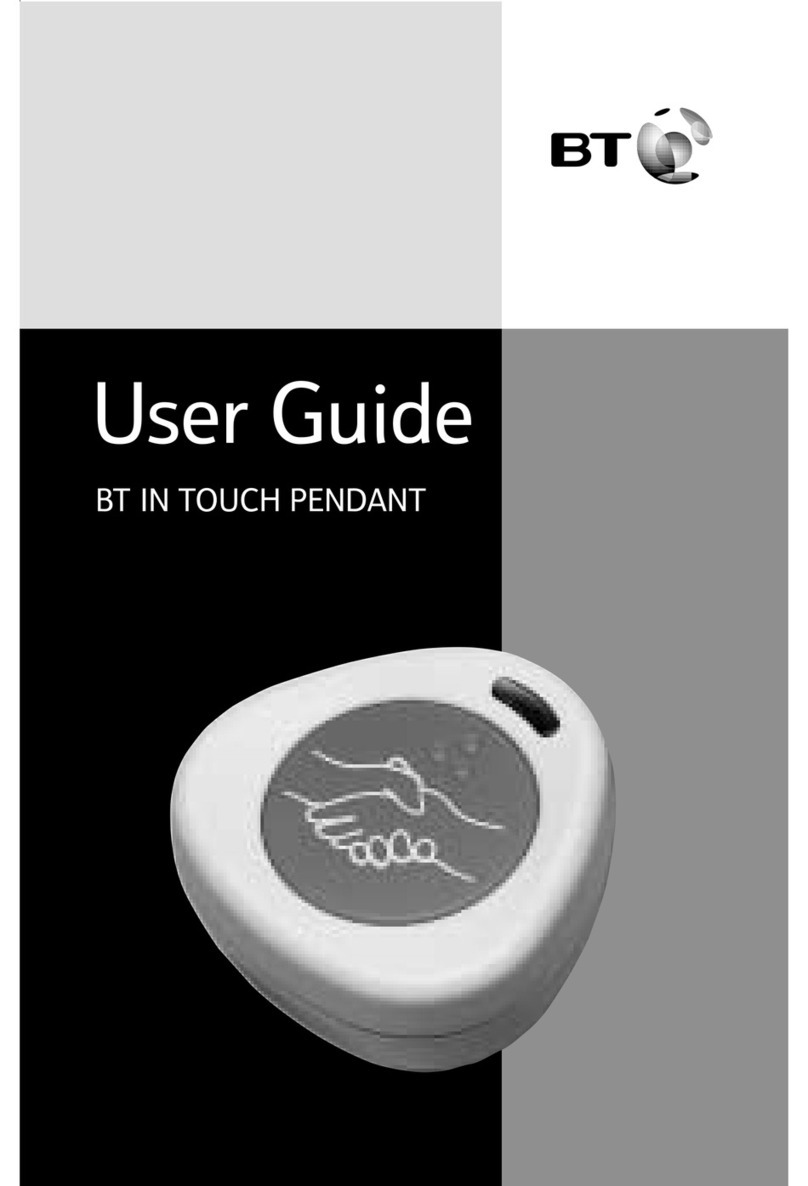 BT IN TOUCH PENDANT User manual
