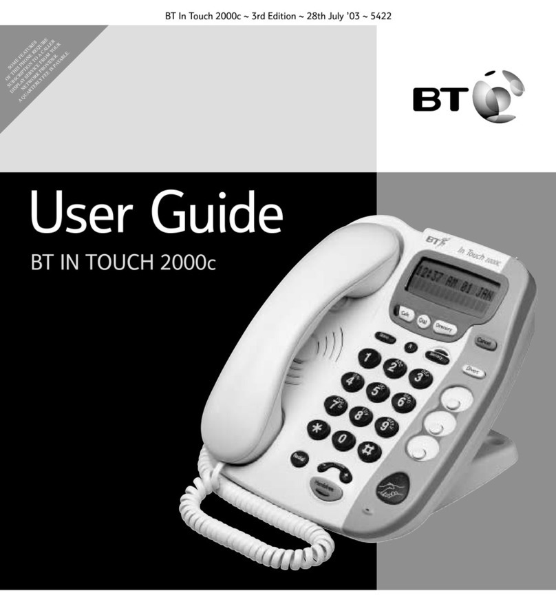 BT In Touch 2000c Carer user guide