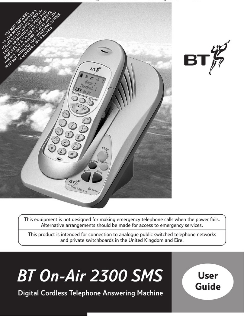 BT ON-AIR 2300 SMS User manual