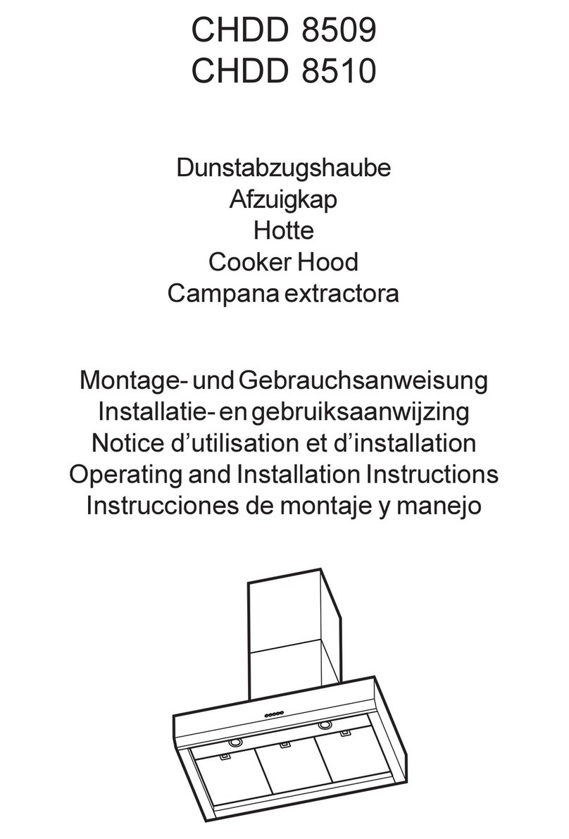 AEG CHDD 8509 OPERATING AND INSTALLATION Manual