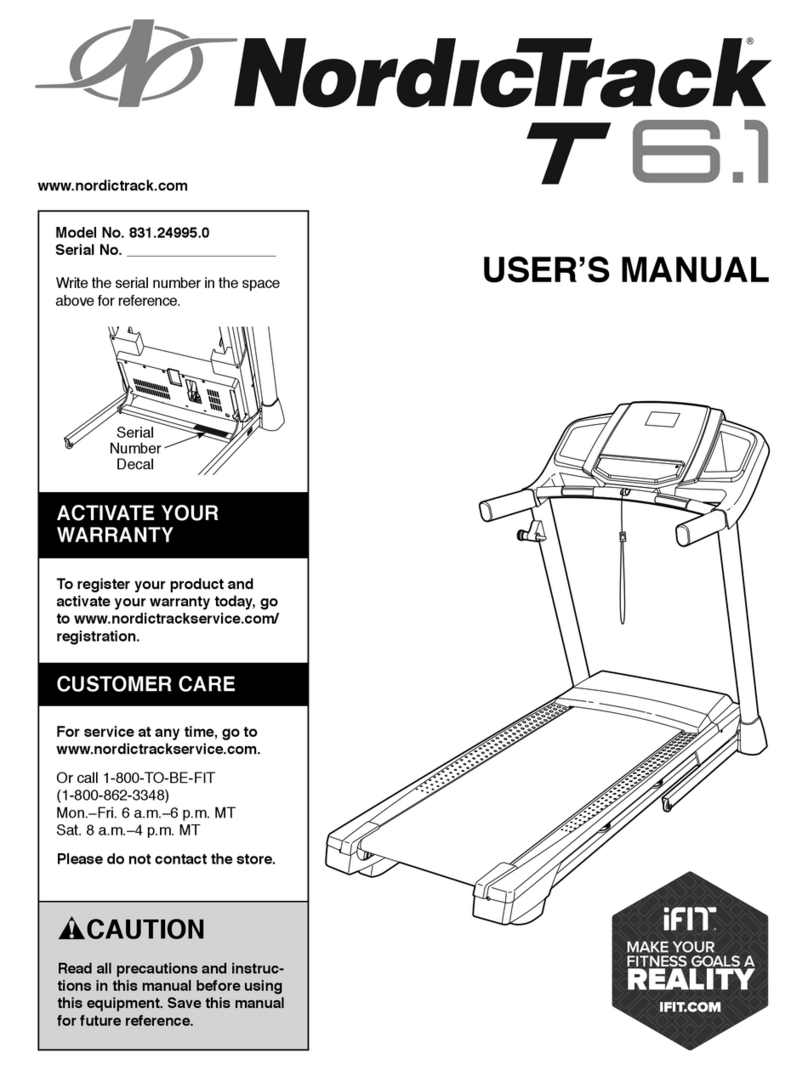 NordicTrack T 6.1 Treadmill manual