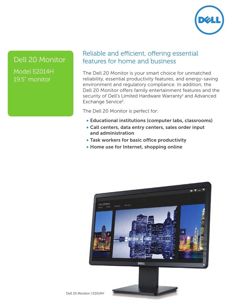 Dell E2014H User manual Dell E2014H User manual