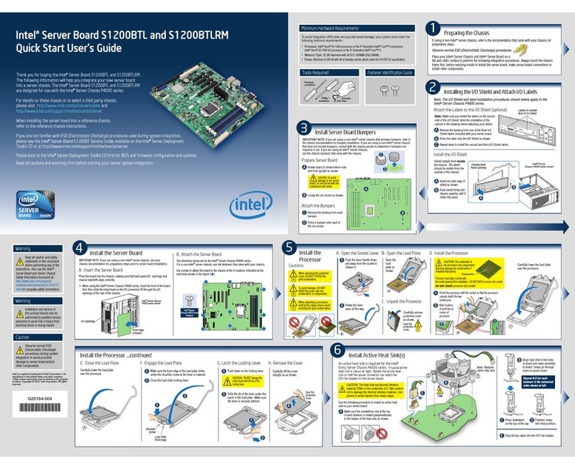 Intel S1200BTL quick start guide