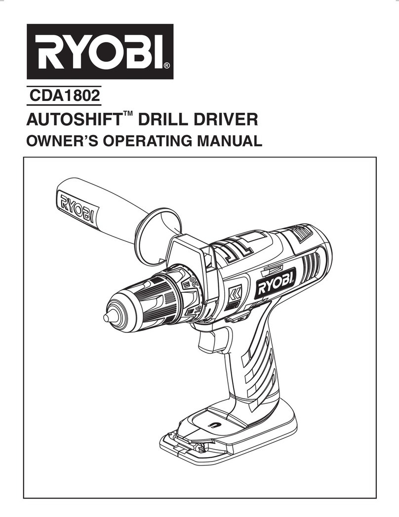 Ryobi Autoshift CDA1802 Owner's operating manual