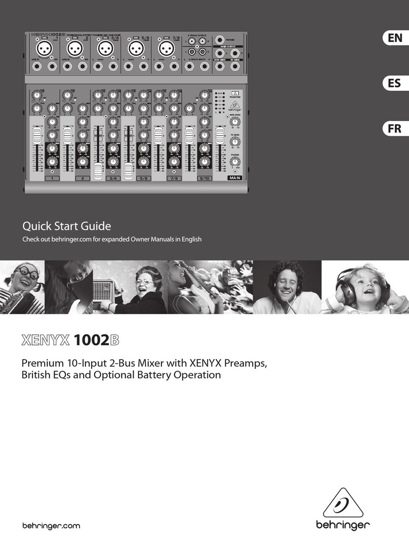 Behringer XENYX 1002B User manual