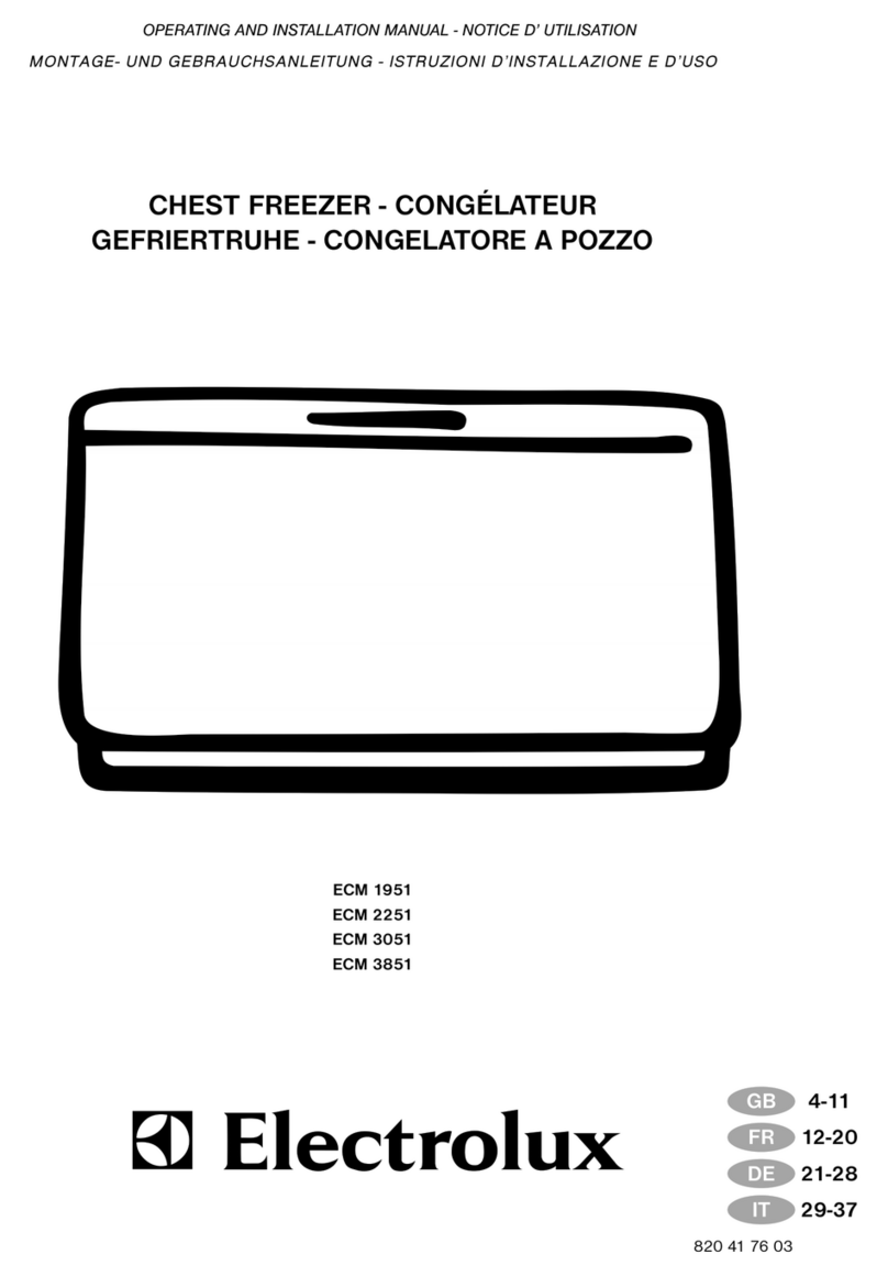 Electrolux ECM1951 Specification sheet