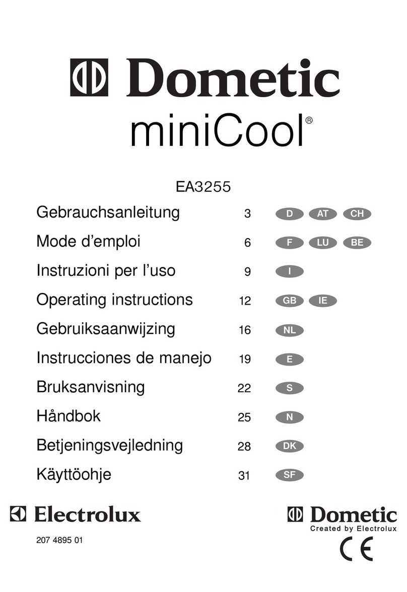 Dometic miniCool EA3255 User manual